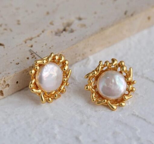 Pearl Stud Earring - Image 3