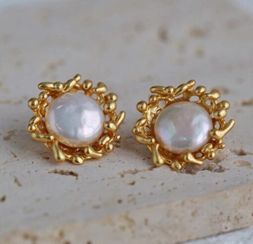 Pearl Stud Earring - Image 2