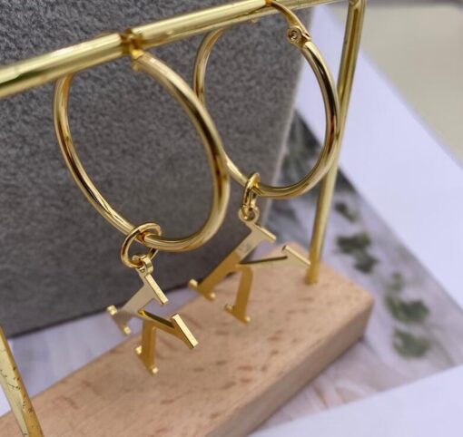 Letter  Earring - Image 5