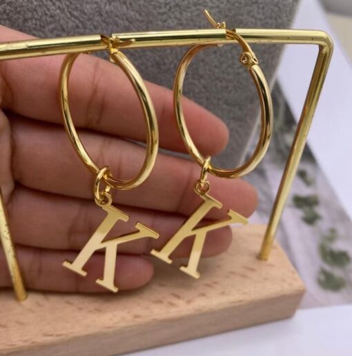 Letter  Earring - Image 3