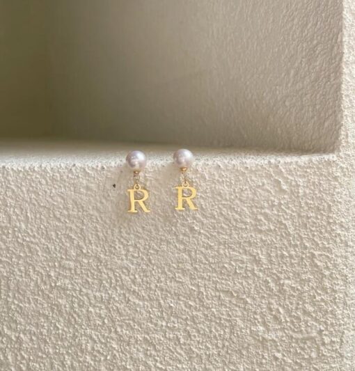 Letter Drop Earring - Image 3