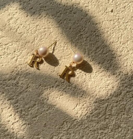 Letter Drop Earring