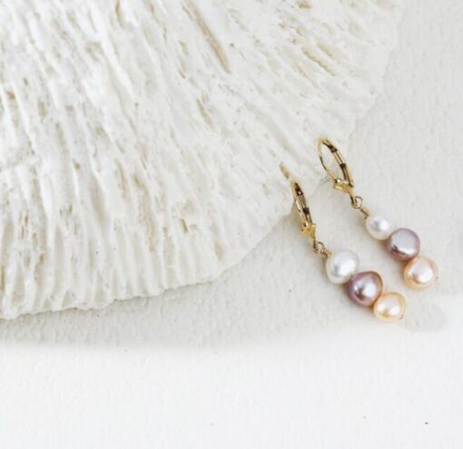 Pearl Drop Earrings - Image 3