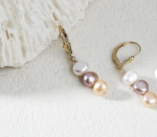 Pearl Drop Earrings - Image 4