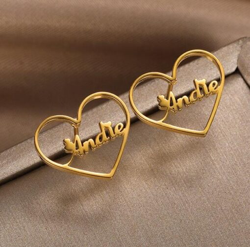 Letter Stud Earrings - Image 5