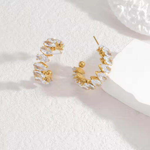 Shiny Open Hoop Earring