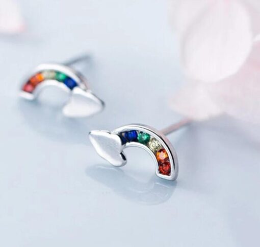 Color CZ Stud Earring - Image 3