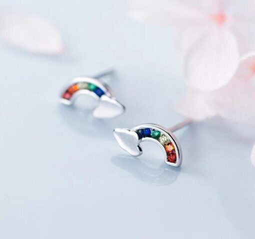 Color CZ Stud Earring - Image 2