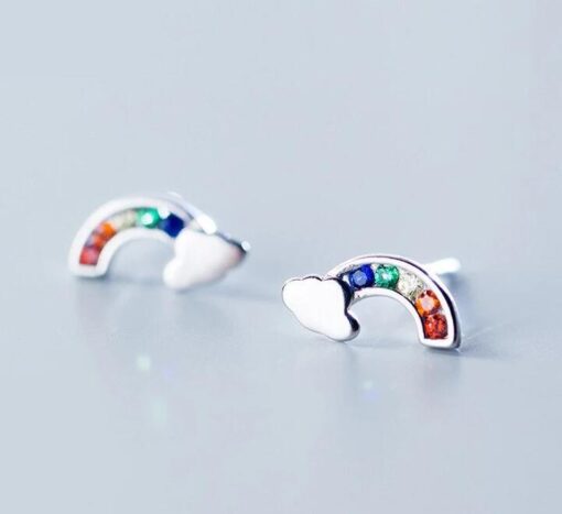 Color CZ Stud Earring